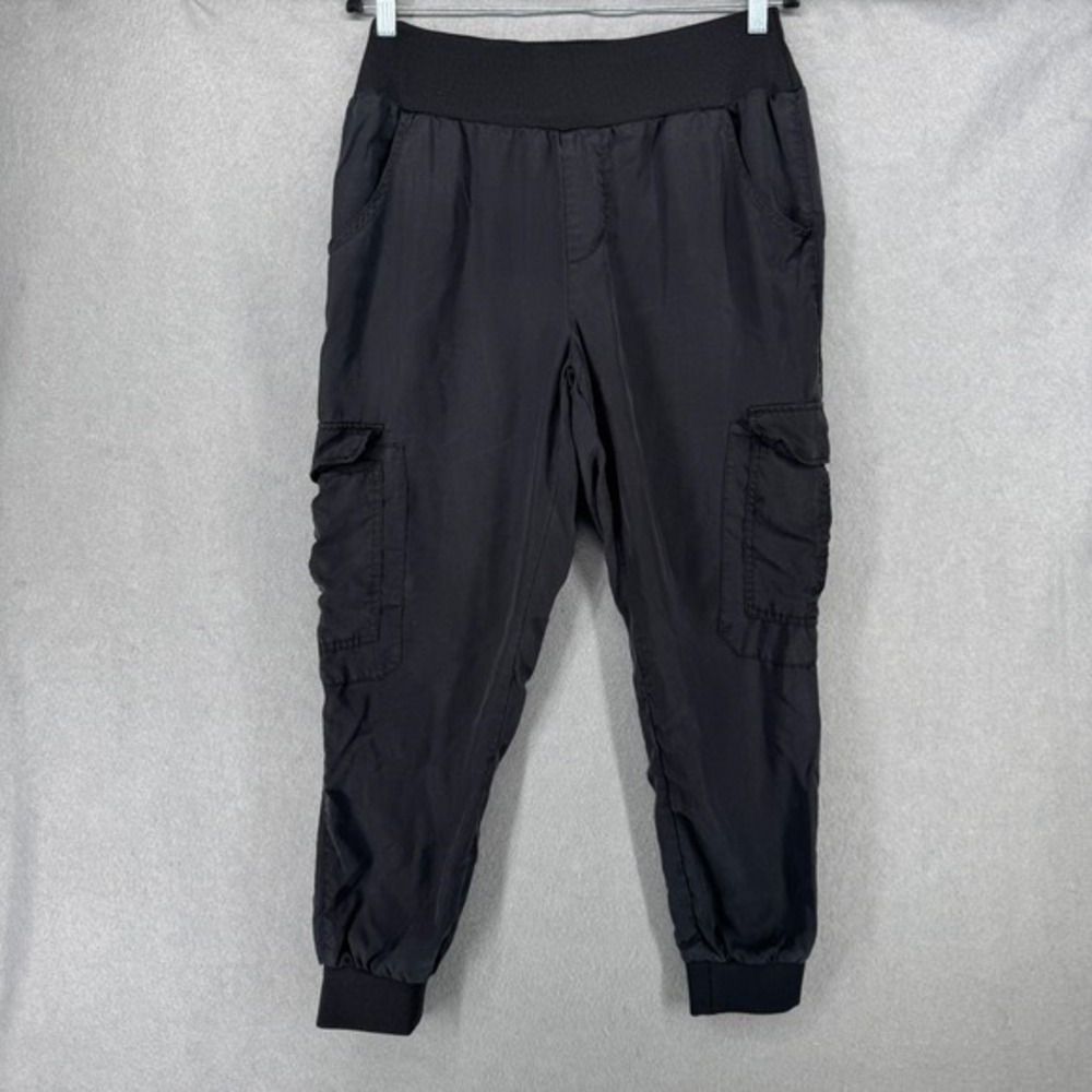 Democracy Jogger Pants Womens Size L Tencel Pull On Utility Cargo High Waist